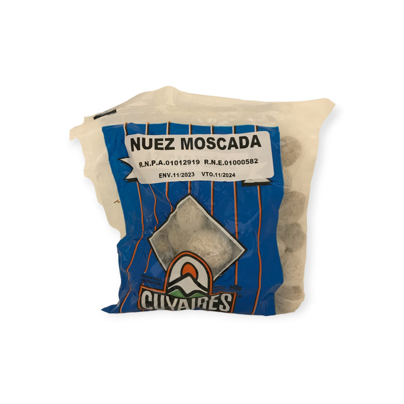 NUEZ MOSCADA EN GRANO x 250g