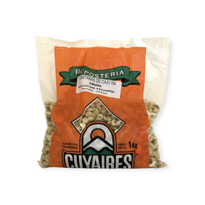 CASTAÑAS DE CAJU W4 NATURAL x 1 Kg