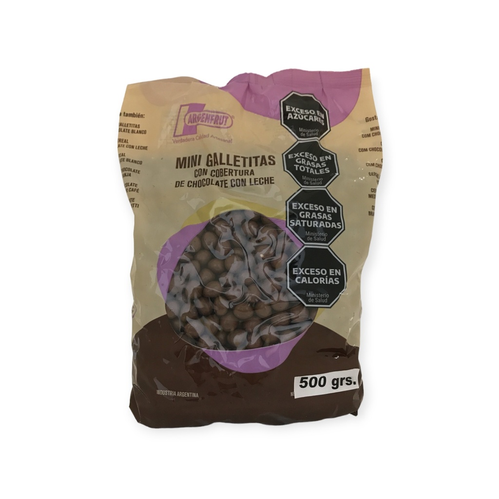 MINI GALLETITAS CON CHOCOLATE LECHE x 500g