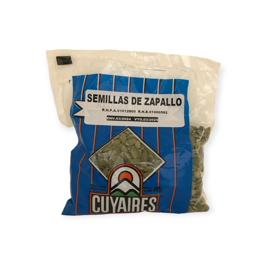 SEMILLAS DE ZAPALLO x 250g