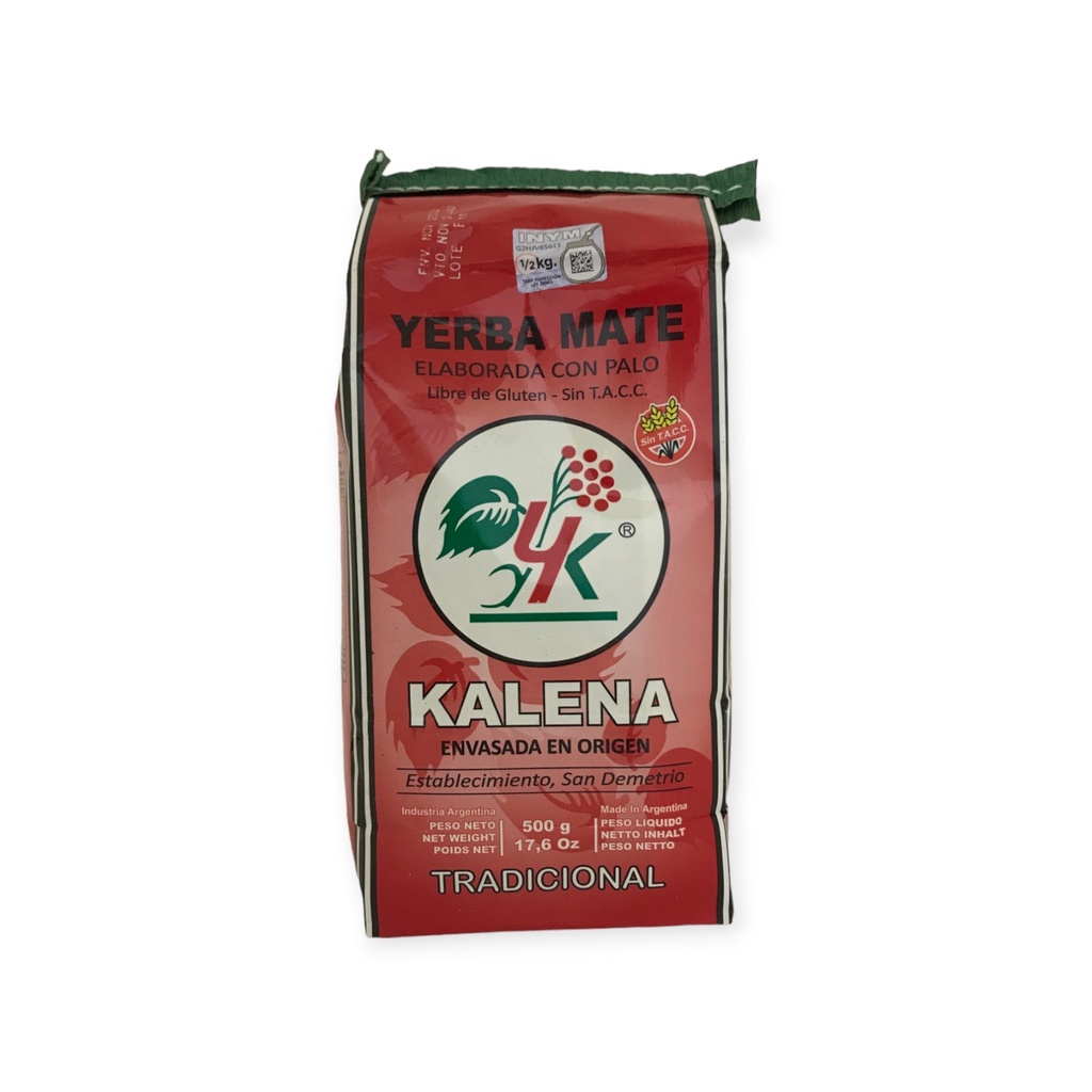 YERBA MATE ORGANICA (KALENA) TRADICIONAL x 500g